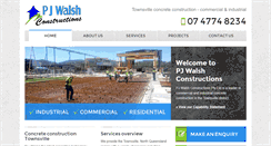 Desktop Screenshot of pjwalshconstructions.com