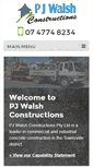 Mobile Screenshot of pjwalshconstructions.com